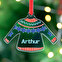 Personligt akryl Julepynt i form af en sweater