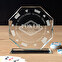 Personalizowane trofeum ośmiokątne szklane, małe