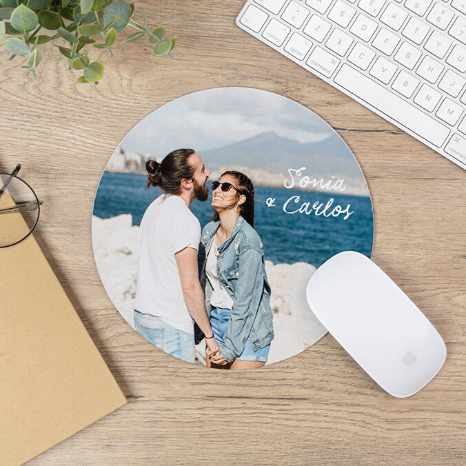 Rundes Mousepad mit Foto bedrucken