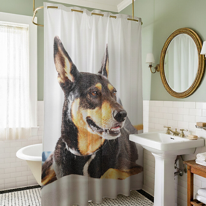 Personalised shower curtains