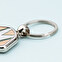 Personalised metal T-shirt shaped keyring