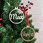 Wooden Christmas ornament with personalised name Wooden Christmas ornament with personalised name