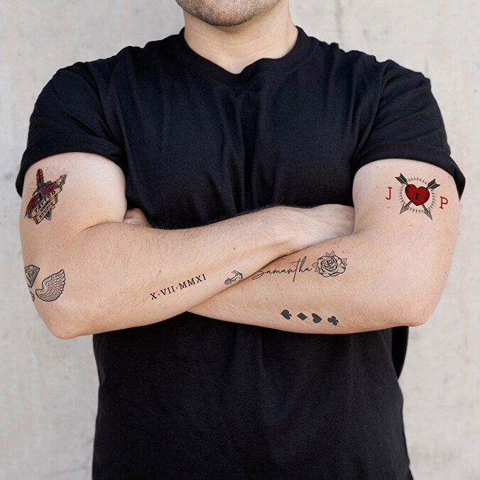 Custom temporary tattoos