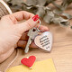 Llavero metacrilato corazón personalizado