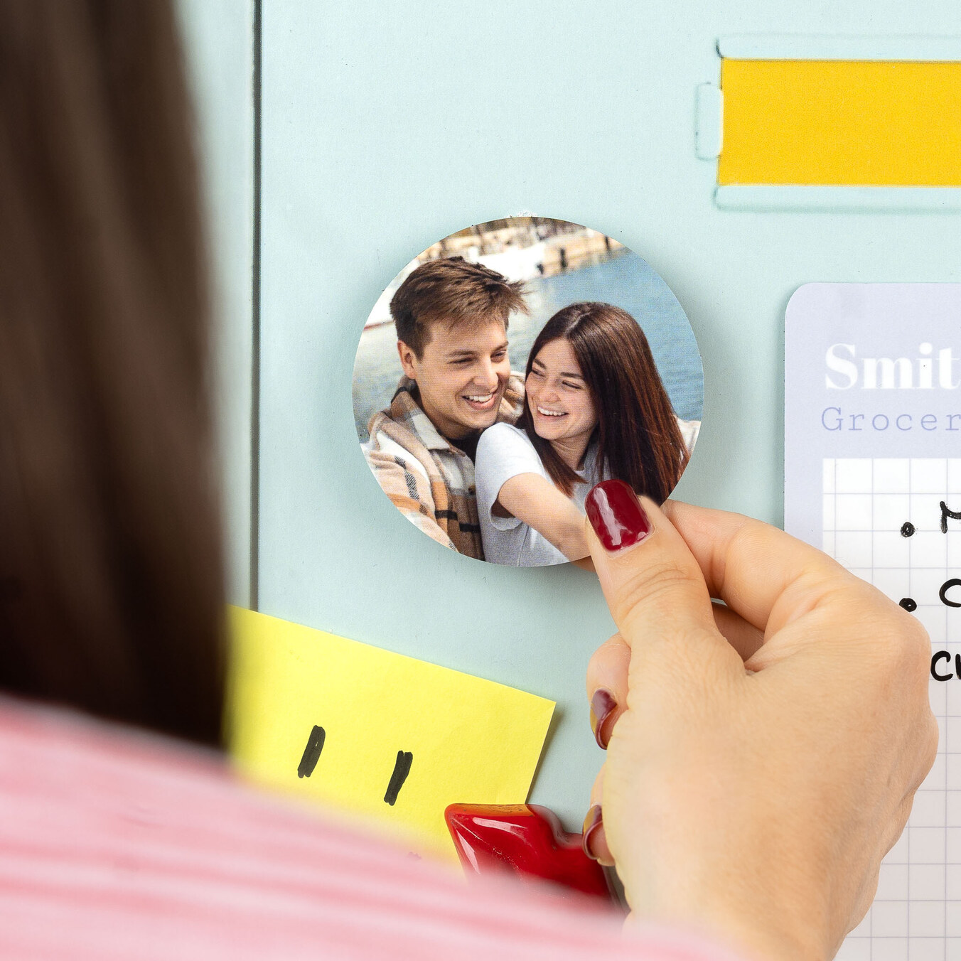 Personalizowany okragly magnes elestyczny 5ø cm