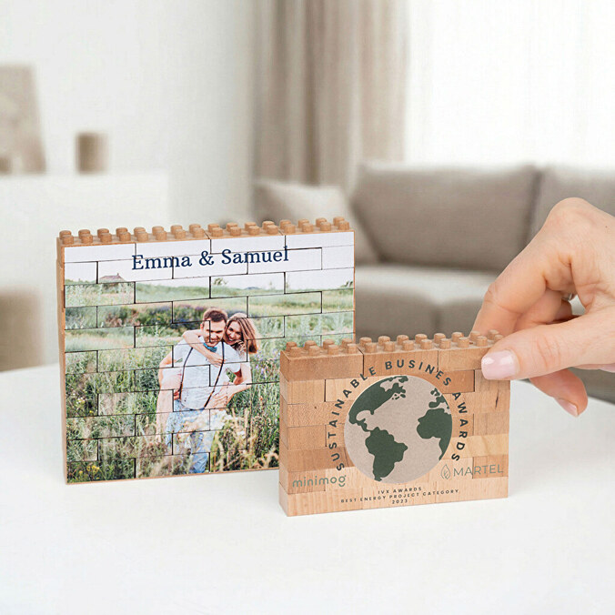 Puzzle Block selbst gestalten aus Holz