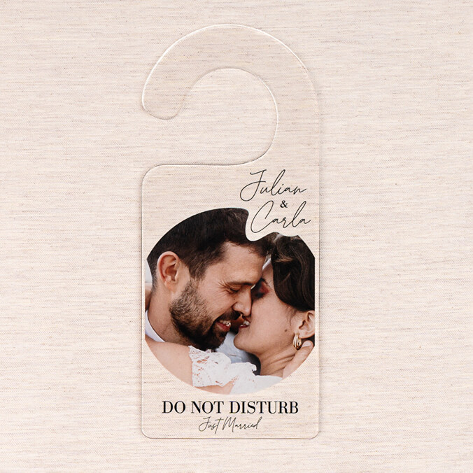 Gepersonaliseerde acryl deurhanger