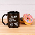 Personalised black mug