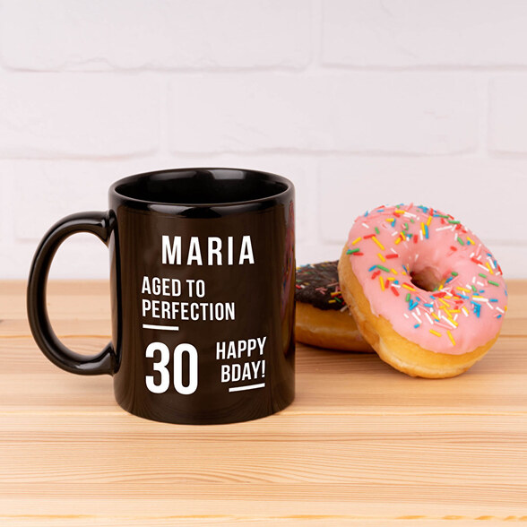 Mug noir personnalisé