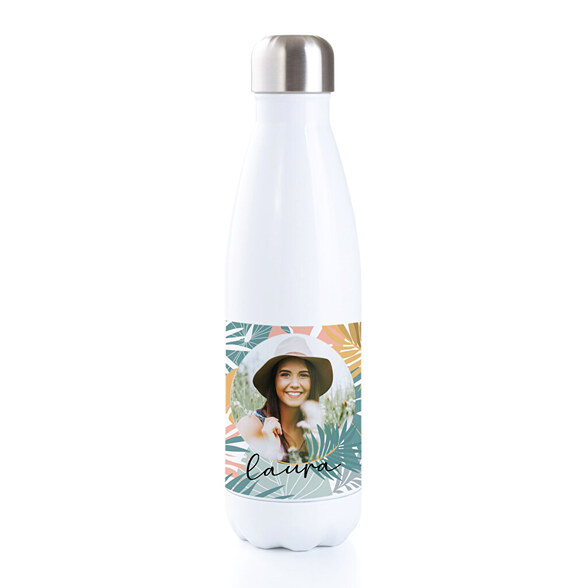 Personalised stainless steel water bottle