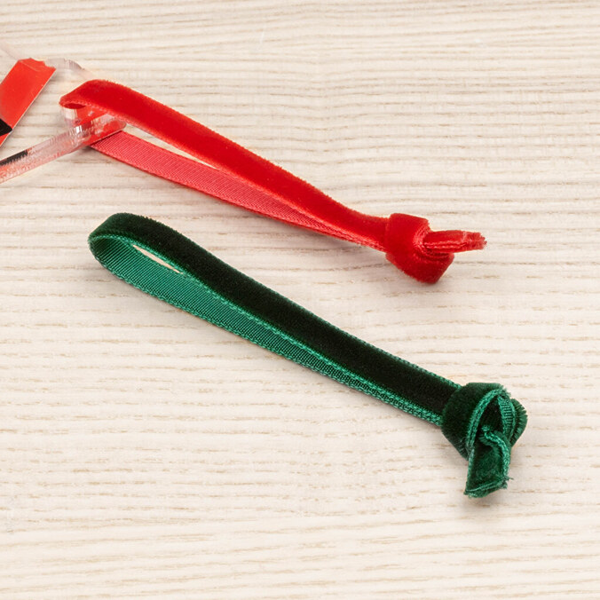 Acryl Weihnachtsschmuck in der Form eines Stiefels zum selber gestalten