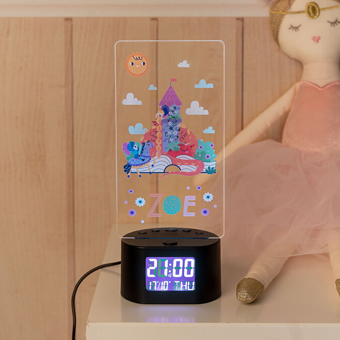 Reloj despertador luminoso personalizado