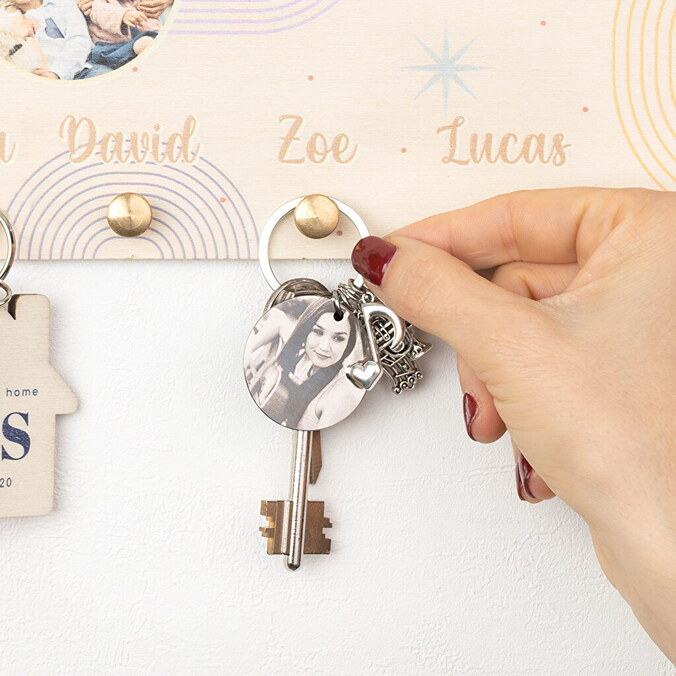 Engraved music keyring