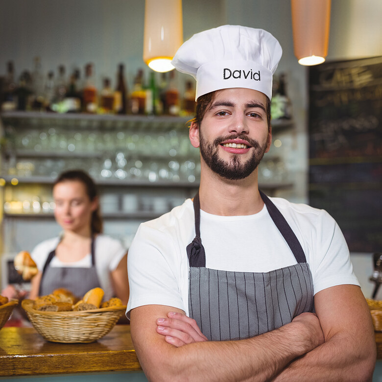 Cappello da cuoco personalizzato | Wanapix