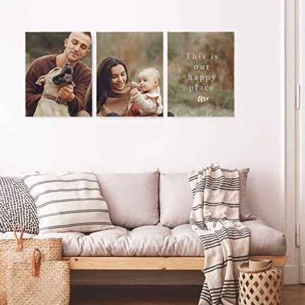 GMissT Impresiones en lienzo con tus fotos Cuadros personalizados sobre  lienzo póster personalizado para decoración del hogar Marcos flotantes y