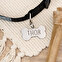 Chapa hueso grande personalizada metálica para perro