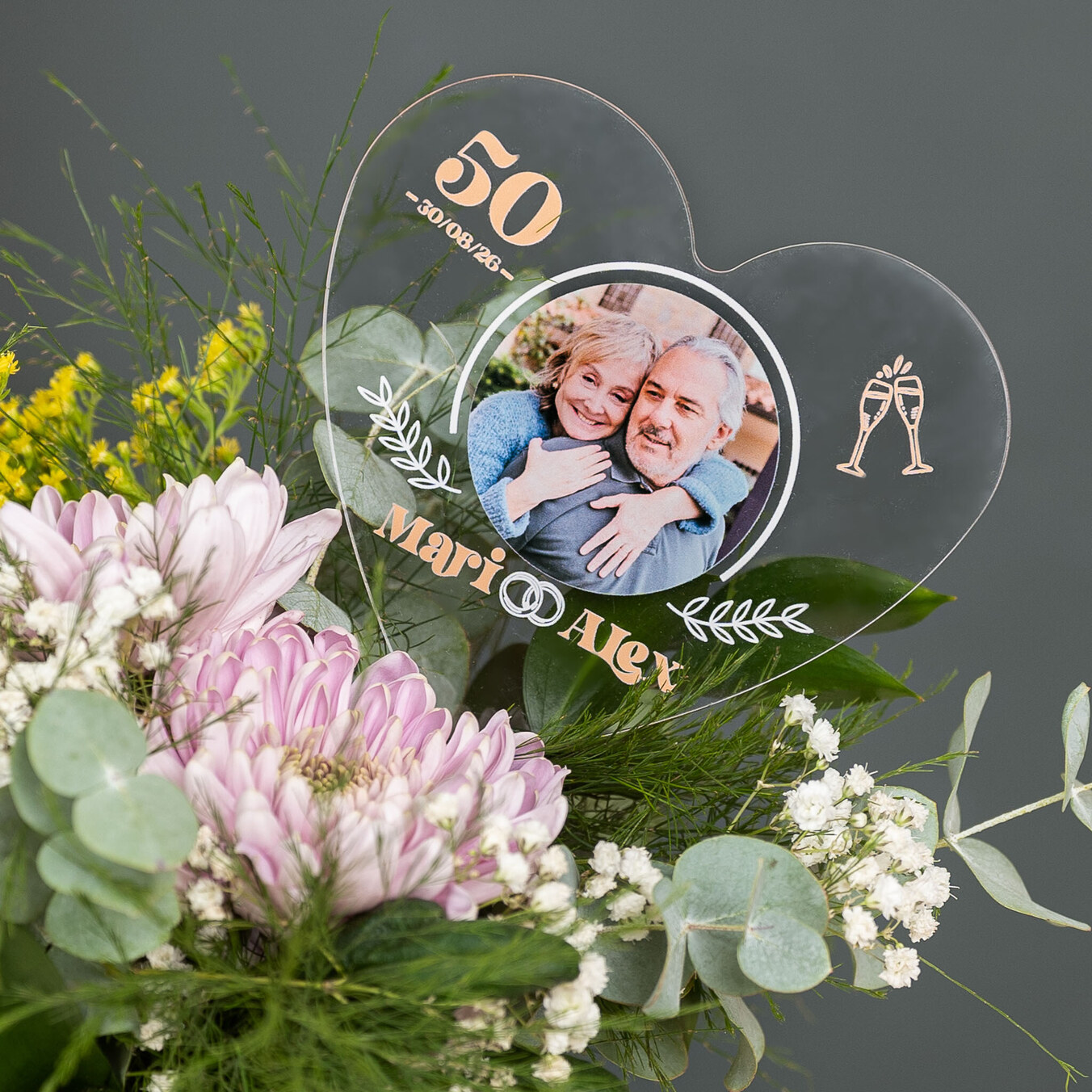 Personalizowany topper serce