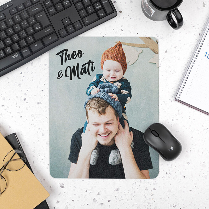 Personalised rectangular mouse pad XL