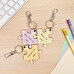 Porta-chaves madeira personalizado com forma de peça de puzzle