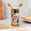 Personalised glass bottle oil and vinegar set
