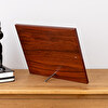 Placa comemorativa personalizada de mogno