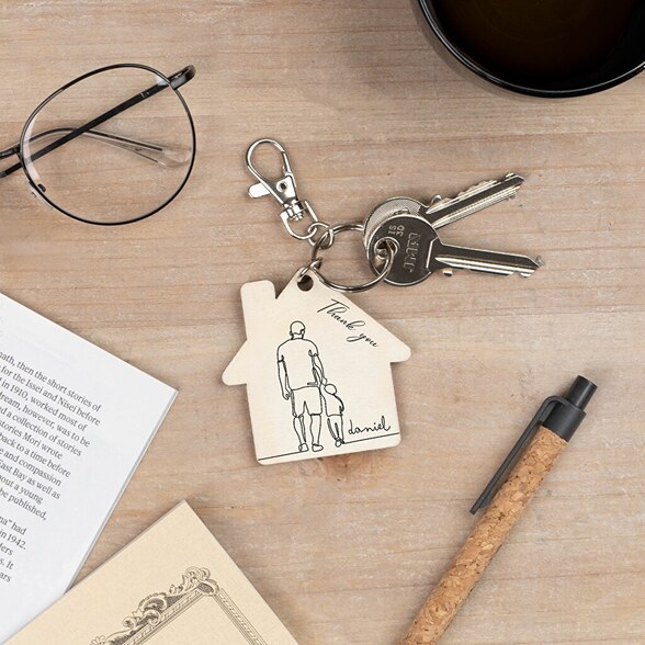 Portachiavi in legno personalizzati