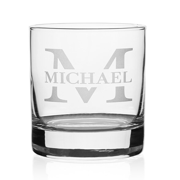 Bicchiere da whisky personalizzato con incisione Modello elegante 1 