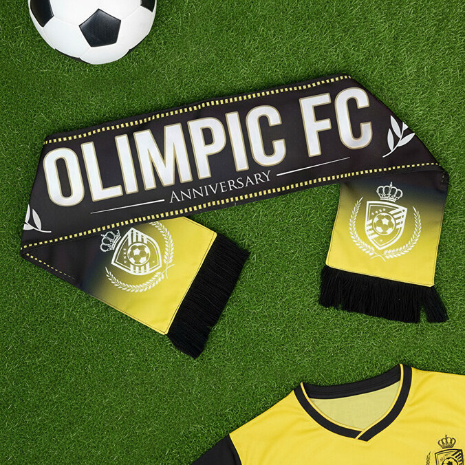 Fotbollssjal med tryck