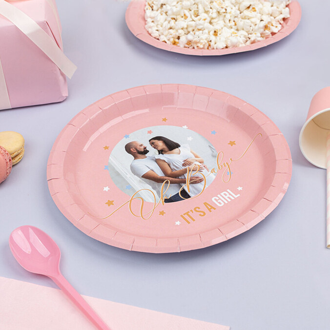 Personlige paptallerkener til fødselsdage