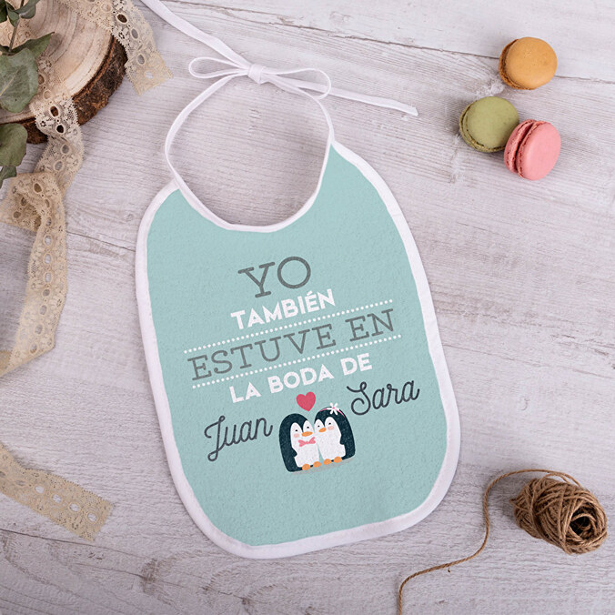 Babero bebé personalizado