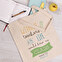 Personalised cotton tote bag (1 side)