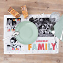 Personalised placemats made of fabric and oilcloth