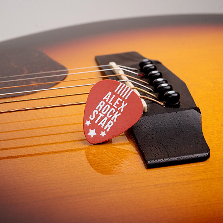 personalised plastic guitar picks