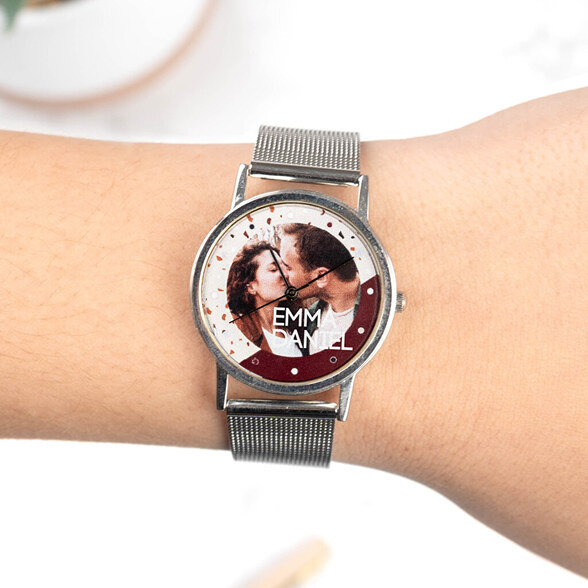 Relógio de pulso personalizado para mulher