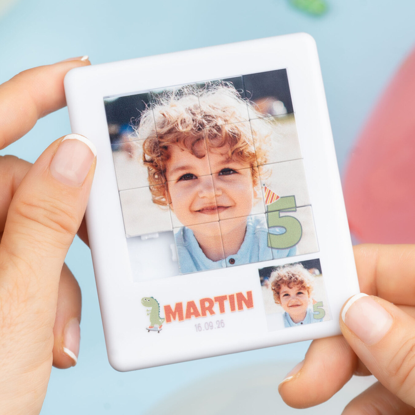 Personalised sliding puzzle