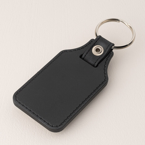 Porte-clés métal simili-cuir personnalisé