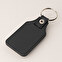 Personalised metal leatherette keyring
