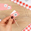 Personalised toothpick flags