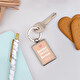 Porta-chaves metálico rectangular personalizado