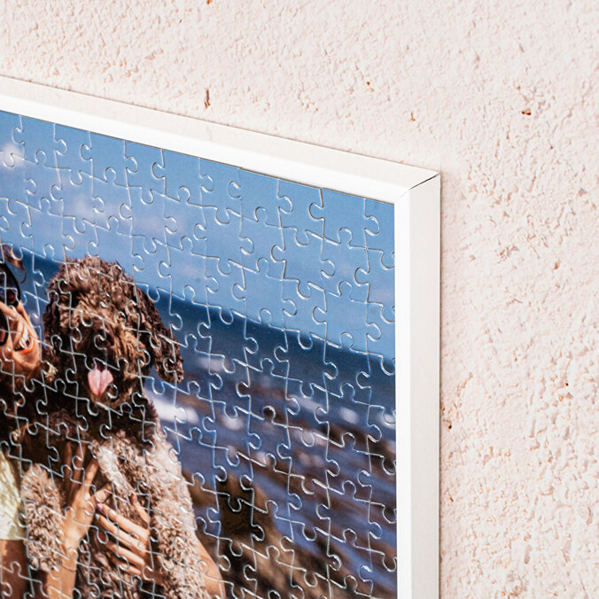 Puzzles de cartón personalizados enmarcados