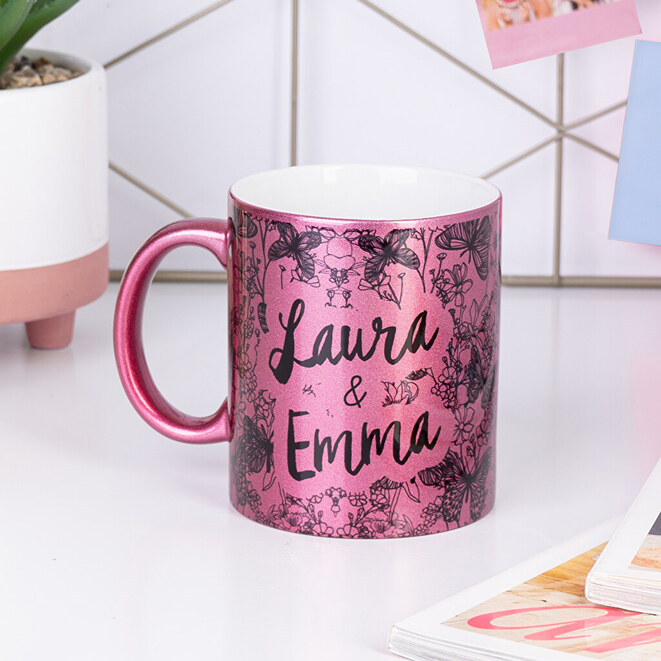 Personalised glitter mug Personalised glitter mug