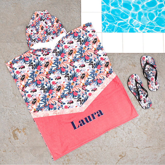Personalised towel poncho