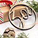 Ornement de Noël en bois avec nom personnalisé