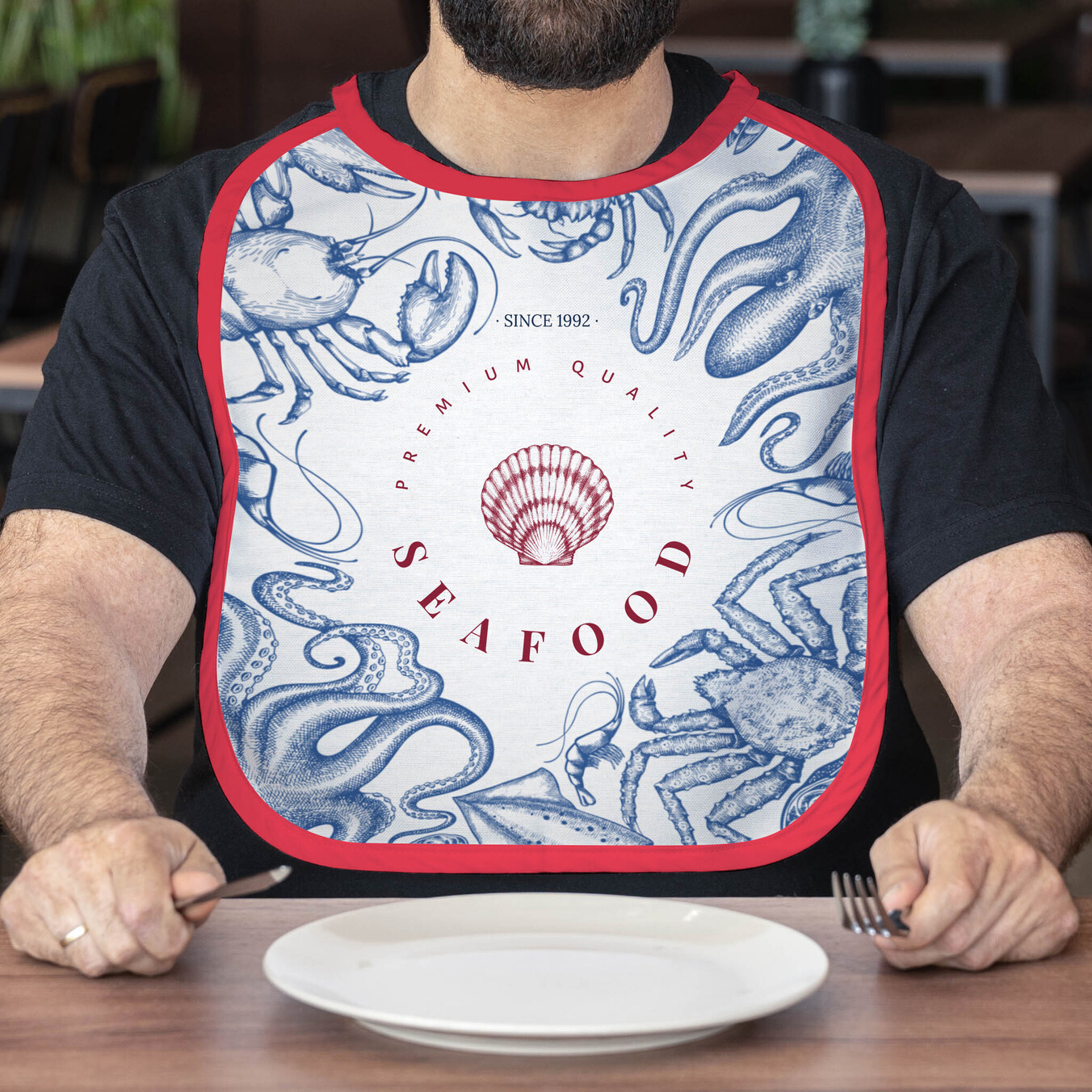 Baberos personalizados para adulto
