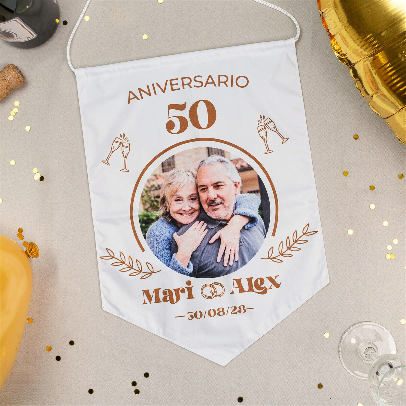 Banderines de tela personalizados