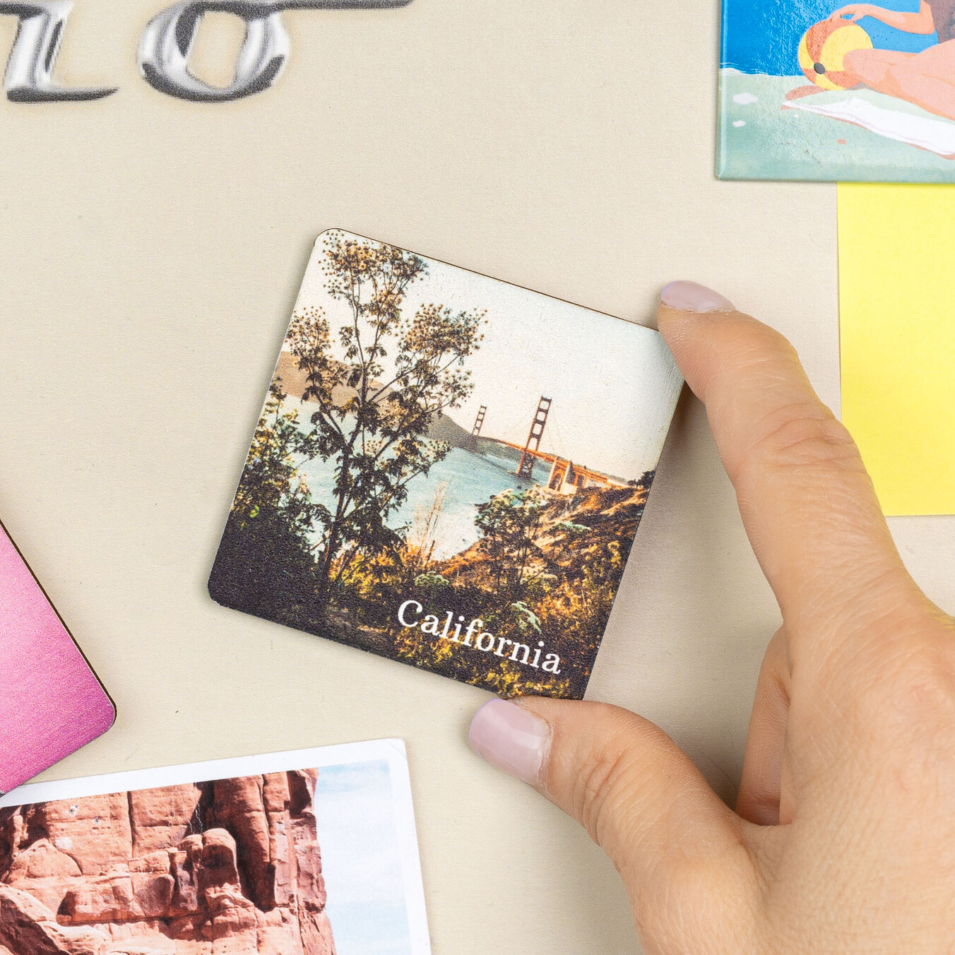 Personalised wooden magnets