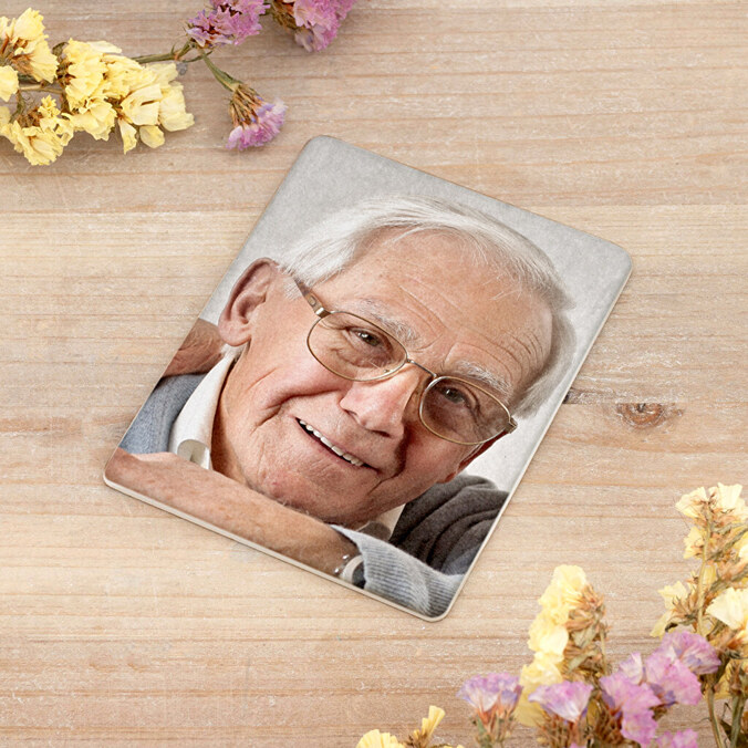 Fotoceramica rettangolare senza cornice 8x10 cm personalizzata