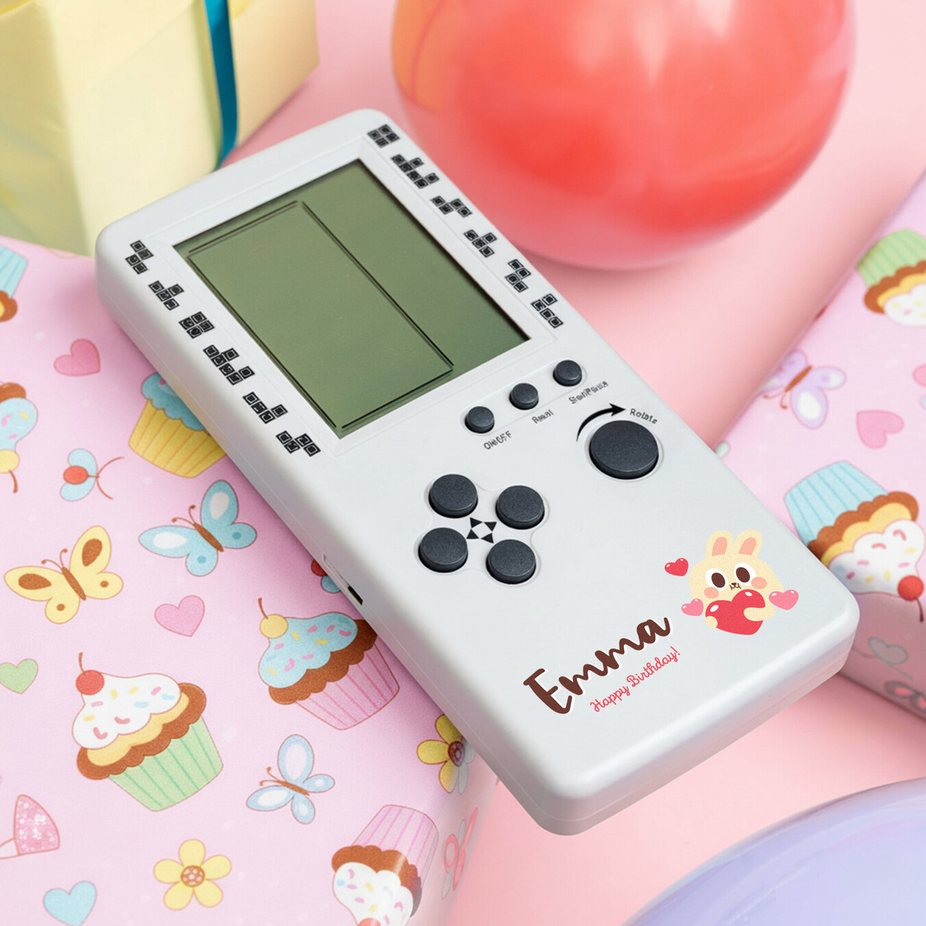 Personalised retro handheld game console