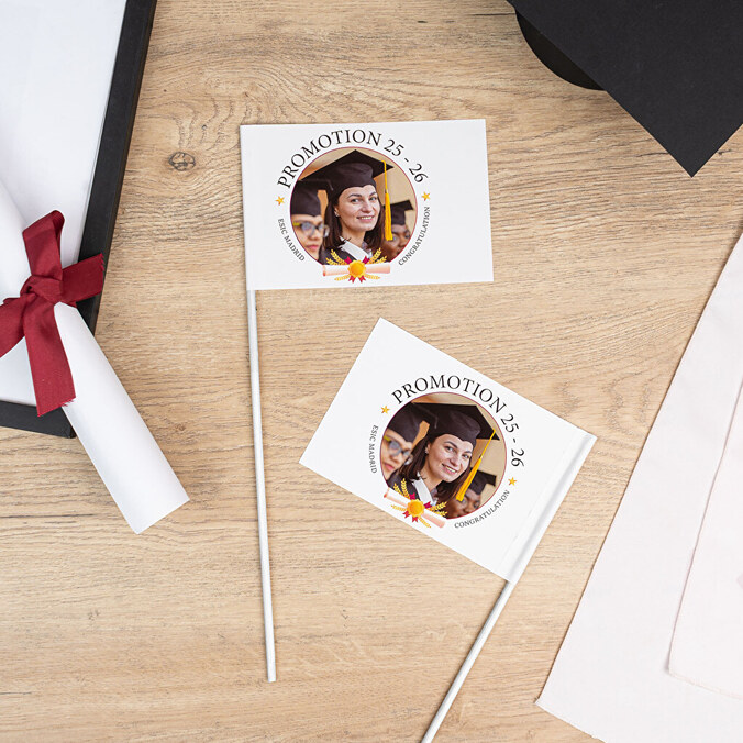 Personalised paper flags