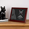Placa comemorativa personalizada de mogno